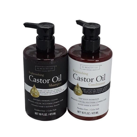 Beauty Untouched Replenishing Castor Oil Shampoo and Conditioner 16 oz. each - Picture 1 of 4